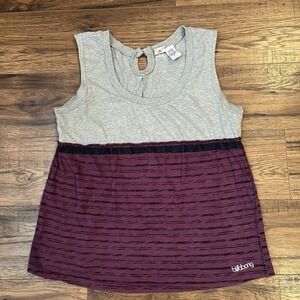 Y2K Vintage Billabong Babydoll Top Medium Beach 2000s Coquette Summer Logo‎ Boho